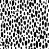 Abstract Black and White Spots Wallpaper