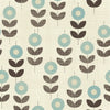 Abstract Floral Pattern Wallpaper
