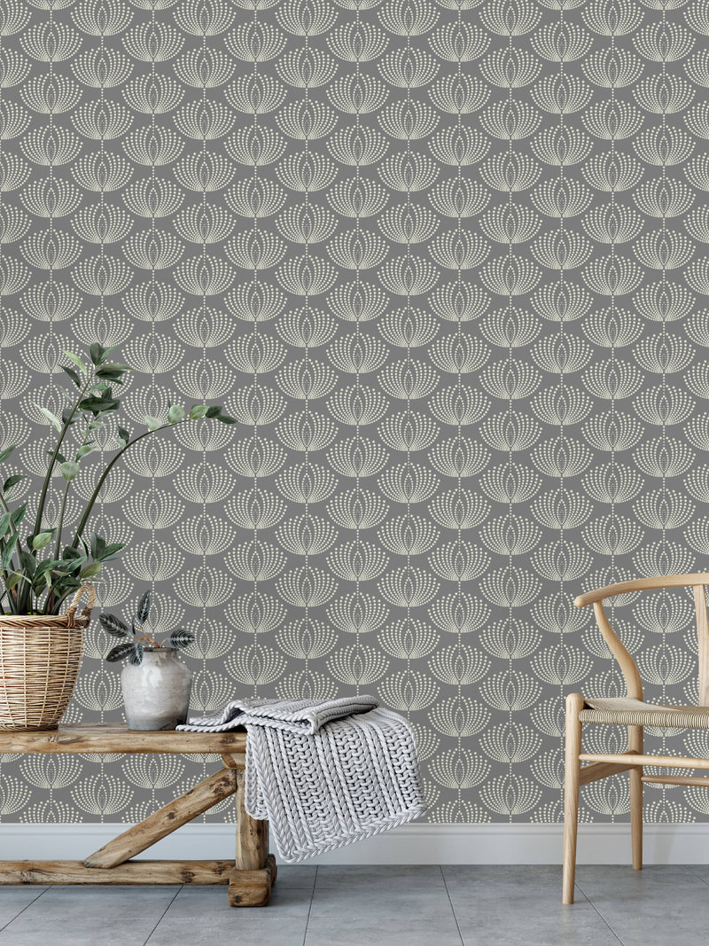 Abstract Gray Pattern Wallpaper