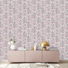 Pink Wallpaper with Alstroemeria