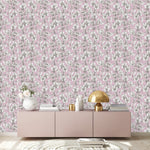 Pink Wallpaper with Alstroemeria