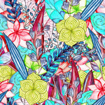 Brightly Floral Pattern Wallpaper