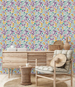 Colorful Botanical Leaves Wallpaper