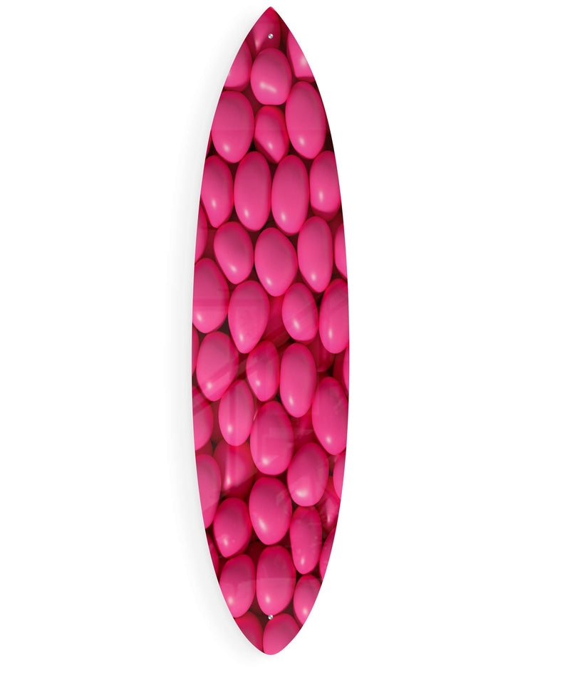 Pink Candy Acrylic Surfboard Wall Art