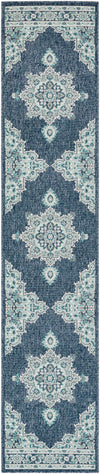 Ferron Teal Medallion Area Rug