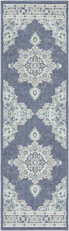 Ferron Teal Medallion Area Rug