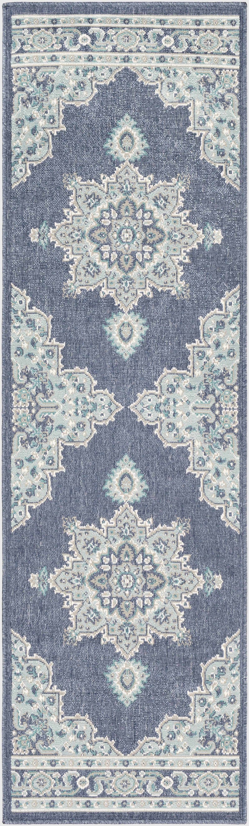 Ferron Teal Medallion Area Rug