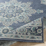 Ferron Teal Medallion Area Rug