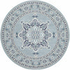 Orla Pale Blue Medallion Area Rug