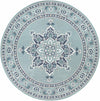 Orla Pale Blue Medallion Area Rug