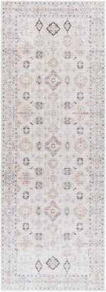 Beige Beckett Vintage Washable Area Rug