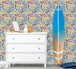 Stylish Orange Flowers Wallpaper Vogue