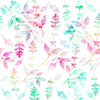 Fashionable Green and Pink Leaves Wallpaper Smart