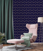Art Deco Abstract Palms Wallpaper