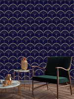 Art Deco Abstract Palms Wallpaper