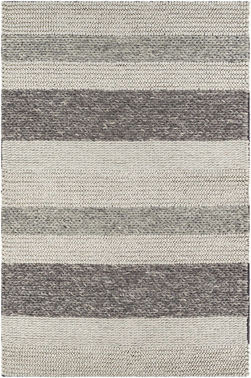 Gray Shediac Wool Blend Braided Area Rug