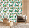 Parrots and Berries Wallpaper