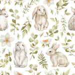 Beige Hares Wallpaper