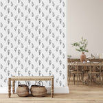 Black and White Feathers Wallpaper