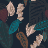 Dark Leaves Design Wallpaper