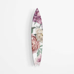 Giant Watercolor Peony Flowers Acrylic Surfboard Wall Art