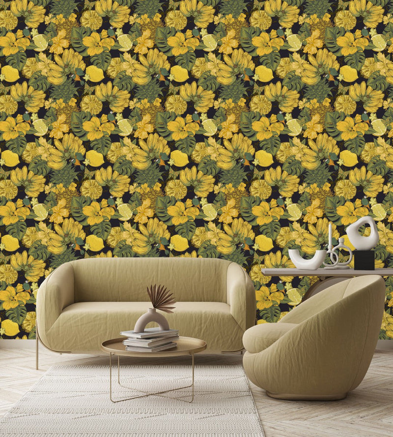 Bananas and Lemons Wallpaper