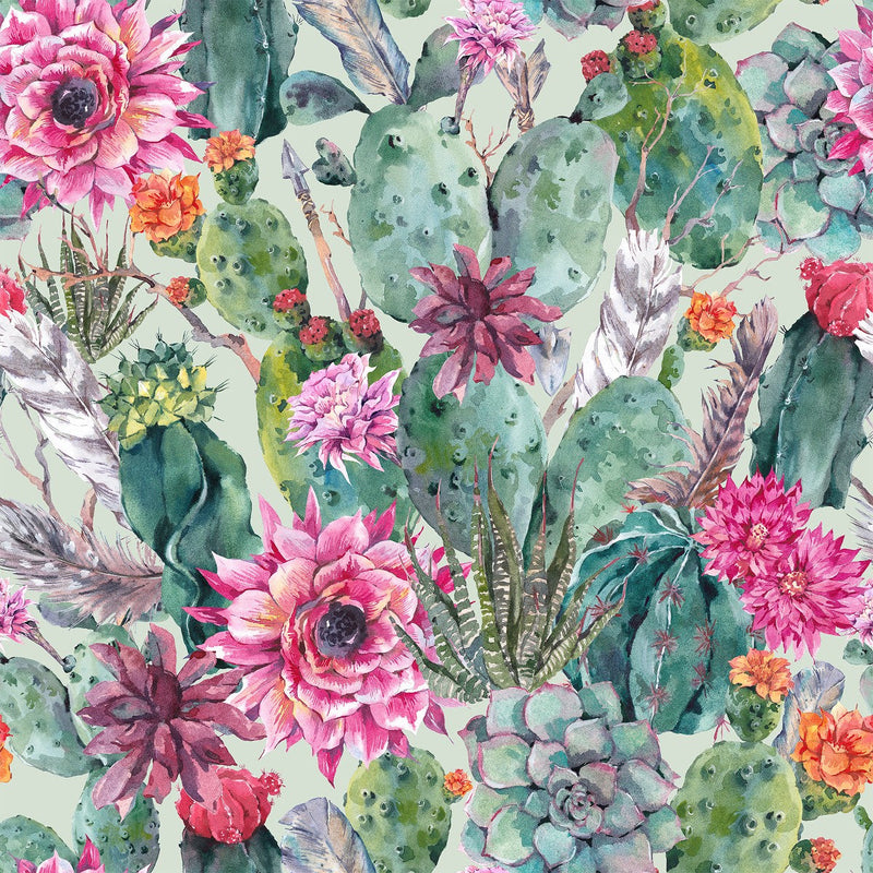Cactus and Succulents Wallpaper