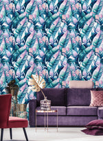 Banana Leaf Pattern Wallpaper