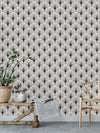 Beige Scallops Wallpaper