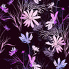 Stylish Violet Flowers Wallpaper Vogue