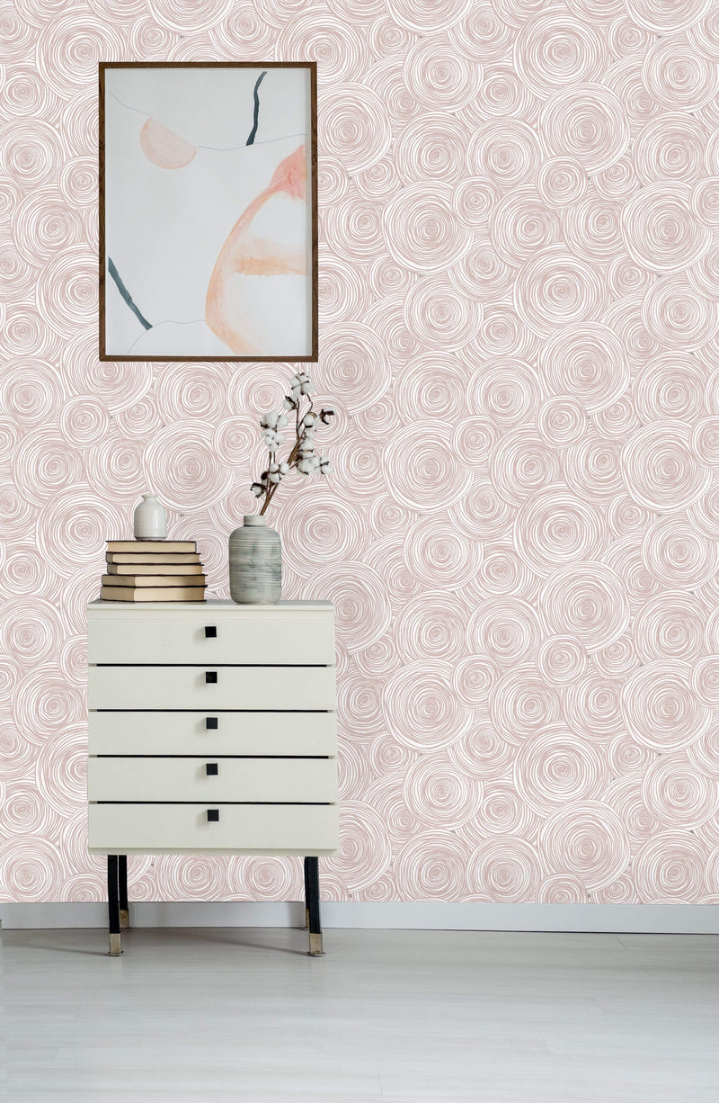 Big Hand Drawn Spirals Wallpaper