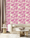 Pink Palm Leaves Wallpaper