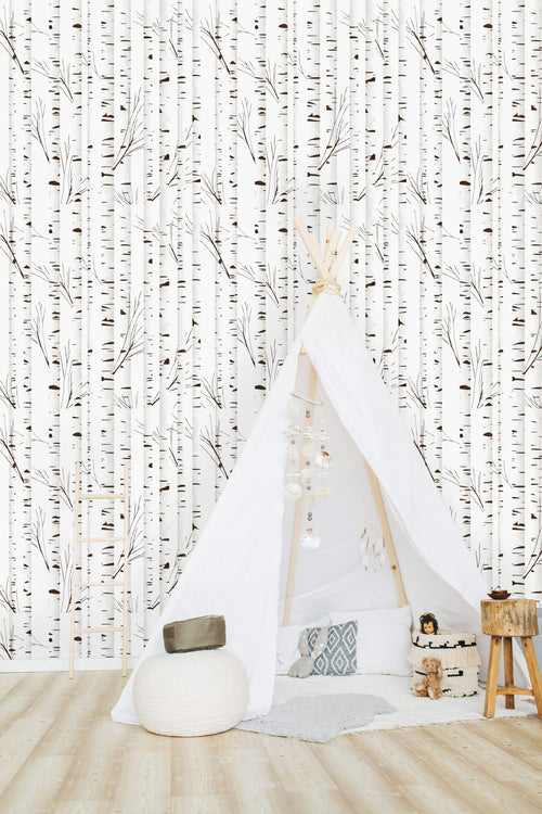 Birch Pattern Wallpaper
