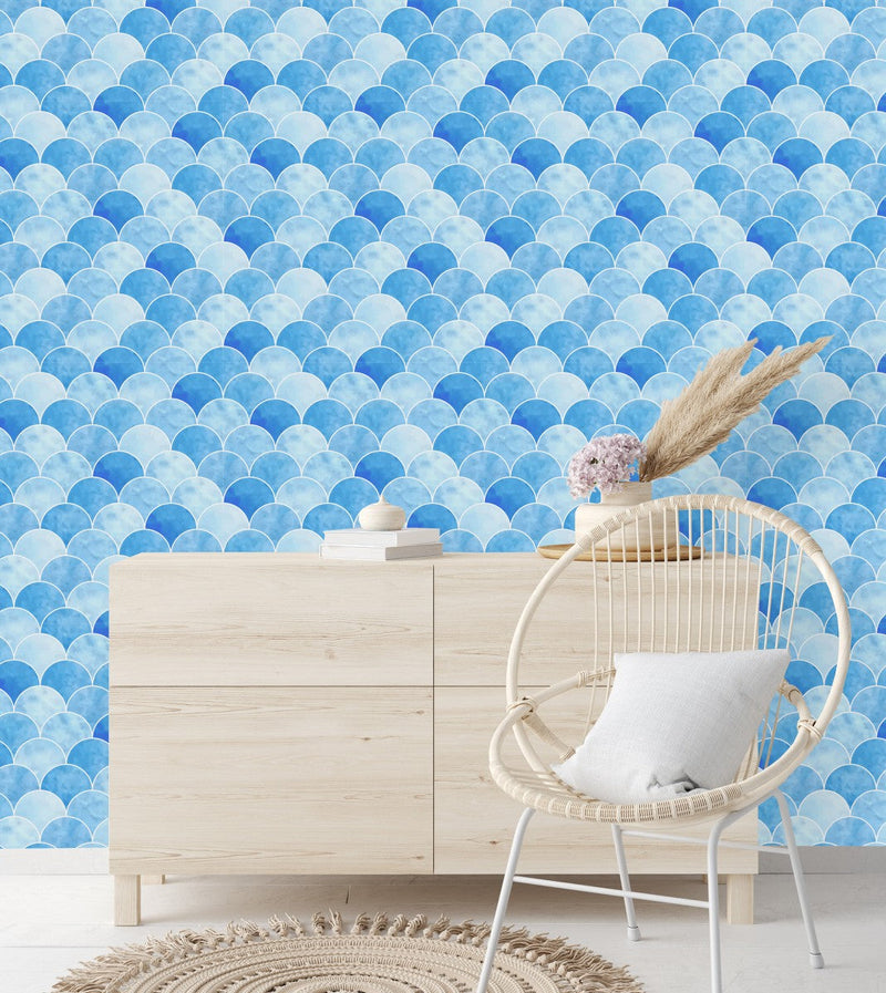 Blue Scales Wallpaper