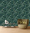 Modish Dark Green Wallpaper Tasteful