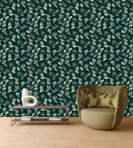 Modish Dark Green Wallpaper Tasteful