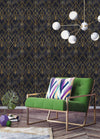 Black Geometric Pattern Wallpaper