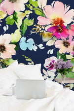 Blossoms Watercolor Wallpaper Mural