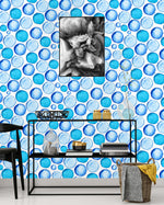 Blue Bubbles Wallpaper
