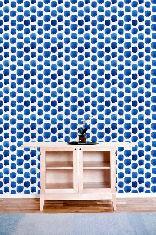 Blue Dots Wallpaper