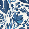 Modish Blue Flowers Wallpaper Tasteful