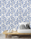 Blue Leaves Wallpaper