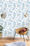 Blue Lovely Flowers Wallpaper