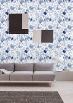 Blue Lovely Flowers Wallpaper