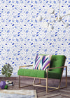Blue Pen Strokes Wallpaper