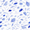 Blue Pen Strokes Wallpaper