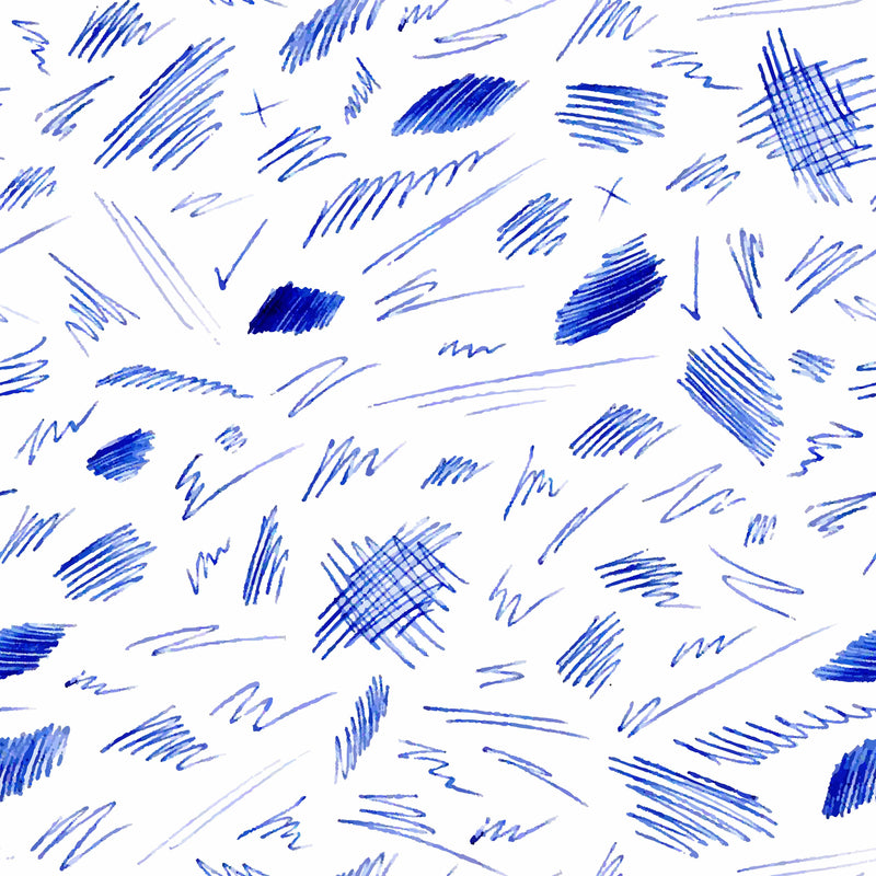 Blue Pen Strokes Wallpaper