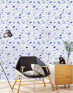 Blue Pen Strokes Wallpaper