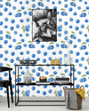 Blueberries Pattern Wallpaper