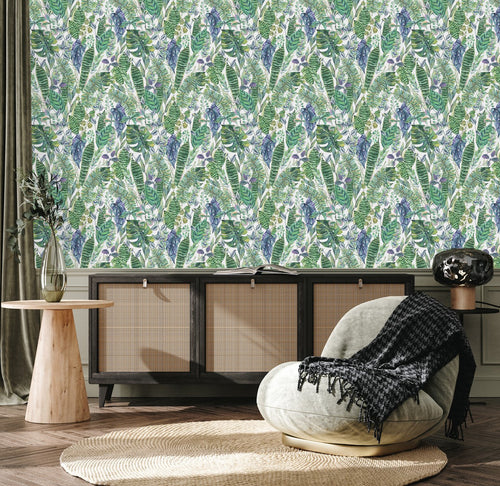 Modish Exotic Plants Wallpaper Chic